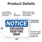 Signmission Explosives Keep Fire Away OSHA Notice Sign, Plastic, 24in W x 18in L, 2PK OS-2PACK-NS-P-1824-L-12279 - alternate 5